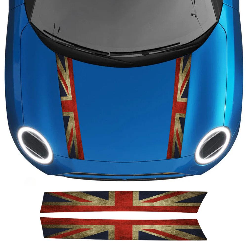 For MINI Cooper F55 F56 F57 F65 F66 F67 J01 J05 Car Hood Bonnet Sticker Cover Grille Trim Vinyl Overlay Decals Car Decoration