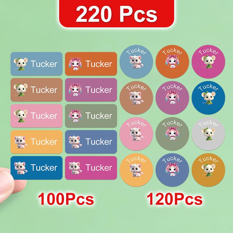 Customizable Personalized Name Labels For School Office Cost-Effective Multi-Scenario Stickers For Glassware Home Organization