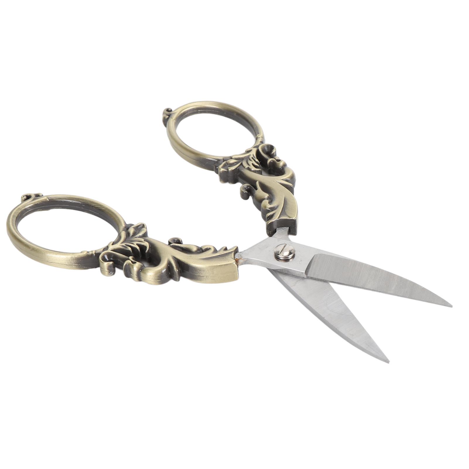 

5-дюймовые ножницы для вышивания с наконечником из нержавеющей стали, многофункциональные портативные винтажные ножницы для ручной работы бронзовый
