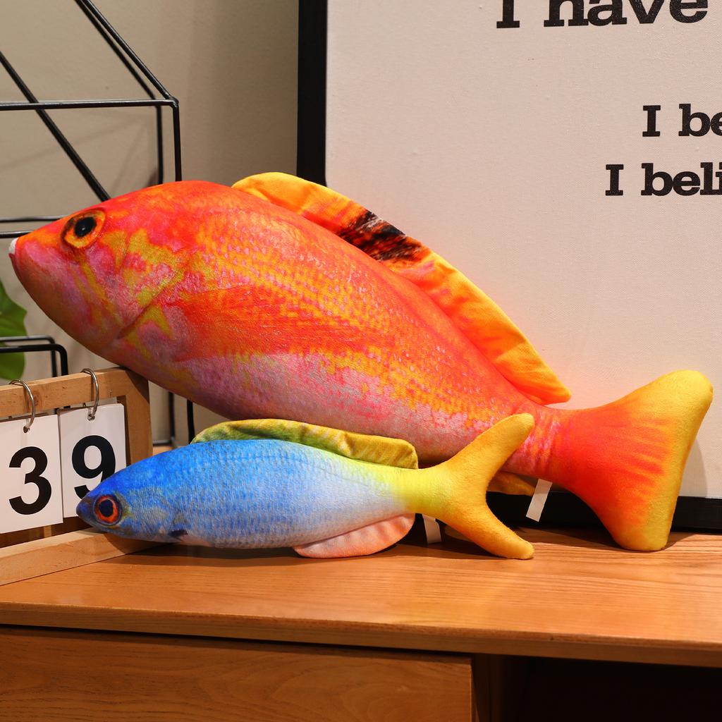 Kreative Simulation Meeresfisch bunter Feenfisch Puppe Plüschtier Fischpuppe Heimkissen Kissenpuppe