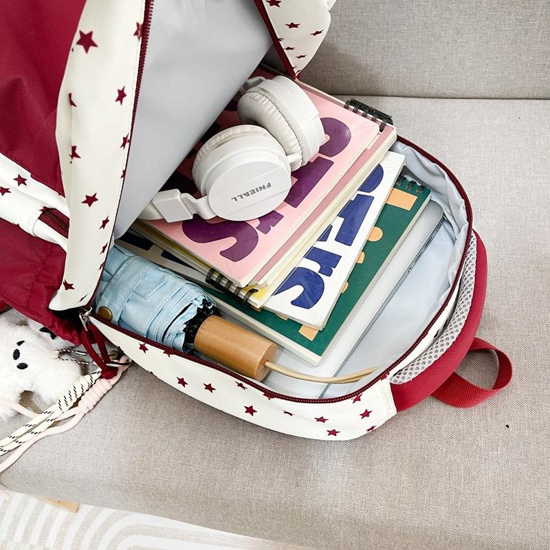 Schoolbag New Student Large Capacity College Style Student Backpack Junior High School Student College Student Sweet Polka Dot High Value Backpack