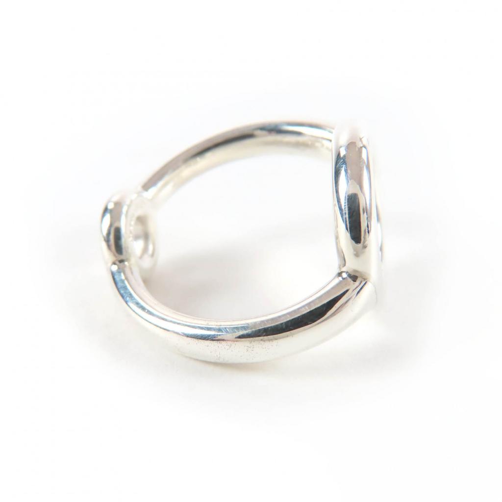 Excellent HERMES Ring Serie Metal Silver AG925 Women Used