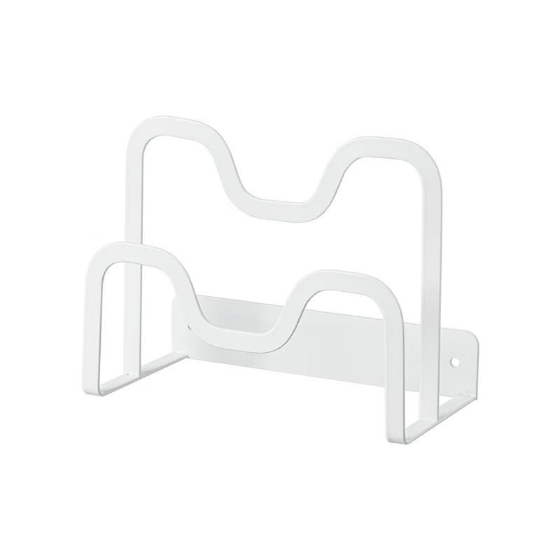 Wall-Mounted Pot Lid & Cutting Board Organizer Rack