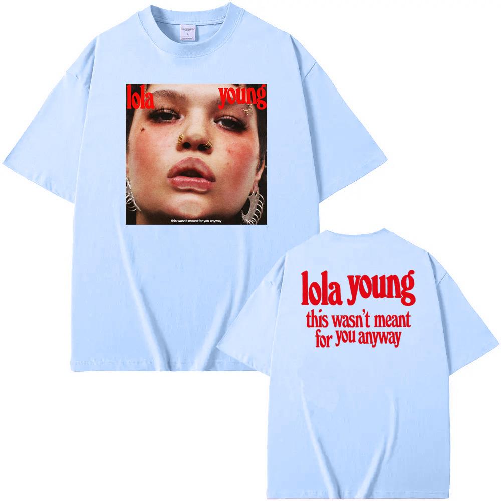 LOLA YOUNG new Hip Hop Rapper T Shirt Street Hip-hopRapper Short Sleeve O-neck Tees Top Summer Cotton Tshirt Sudaderas Soft Tees