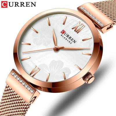 Watches Women's Simple Fashion Quartz Watch Ladies Wristwatch Charm Bracelet Stainless Steel Clock 9067
