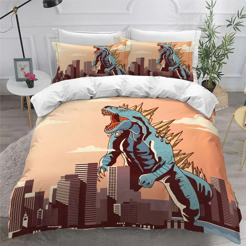 Animal Dinosaur Digital Print Duvet Cover Set, 3D Bedding Set For Kids Adult Bedspread Cover Room Decor 2Pcs With Pillowcases