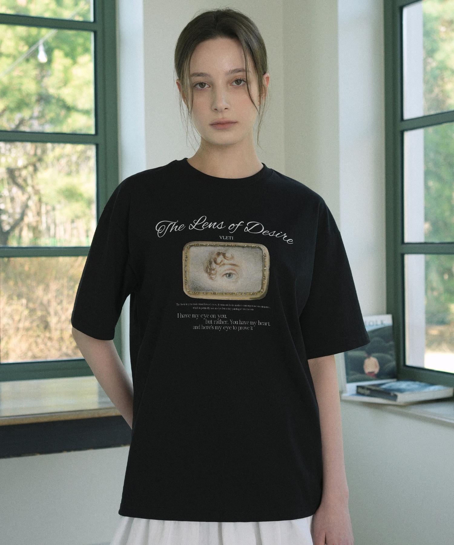 Bletty The Lens Of Desire Artwork T-Shirt (Black) Black/Free