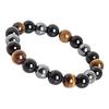 Tiger Eye Triple Bracelet Triple Power Protection Bracelet Hematite Obsidian and Tiger S Eye Triple Protection Bracelets