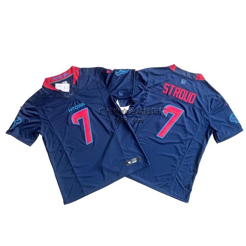 Mens Houston Texans NFL Football Jersey Premium Embroidered Retro Style Cotton Blend Sport Shirt Fan Wear Casual Use