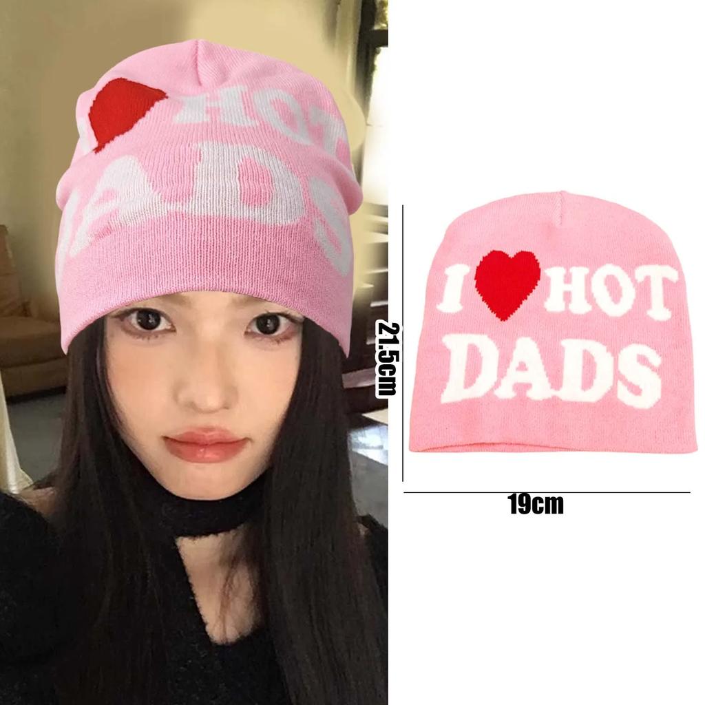 Unisex Retro Design Sense Love Letter Knitted Skullies Hats Winter Warm American Style Beanies Caps Fashion Street Hip Hop Hats