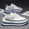 Zapatos de Hombre Son de Gama Alta Versátiles Casuales Adecuados para Adolescentes. Ellos Corriendo Deportes Aumento de Altura. Negro Moderno