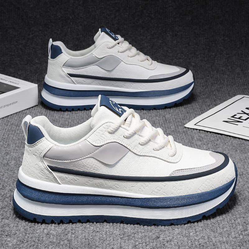 Zapatos de Hombre Son de Gama Alta Versátiles Casuales Adecuados para Adolescentes. Ellos Corriendo Deportes Aumento de Altura. Negro Moderno