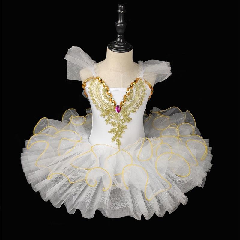 Children's Stage Ballet Dance Dress Girls Performance Tutu Kids Clothes Vestido Girl Mesh Princess Dress for Children's Day