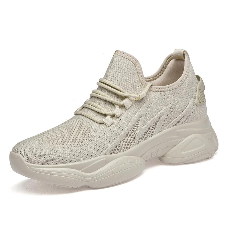 Men'S 10cm Invisible Height Boost Sneakers Breathable Mesh Knit Upper Lightweight Elevator Shoes Comfort Casual Walking Trainers