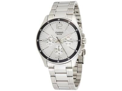 Watch MTP-1374D-7A Men's Overseas Model Silver Stainless Steel NEW