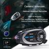 Cască de motocicletă Bluetooth interfon 2 în 1 multi-scenă mixtă de partajare a muzicii IP65 impermeabil interfon distanță 500 de metri căști pentru casca de motocicletă