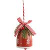 Feiertags Schmiedeeisen Glocke Schleife Windspiel Ornament zum Aufhängen an Baum Wand Tür Dekoration mit Stabiler Metallkonstruktion