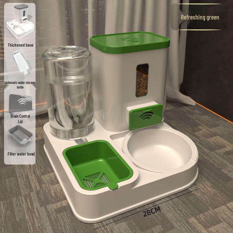 Pet Feeder Bowl & Water Fountain for Cats and Dogs