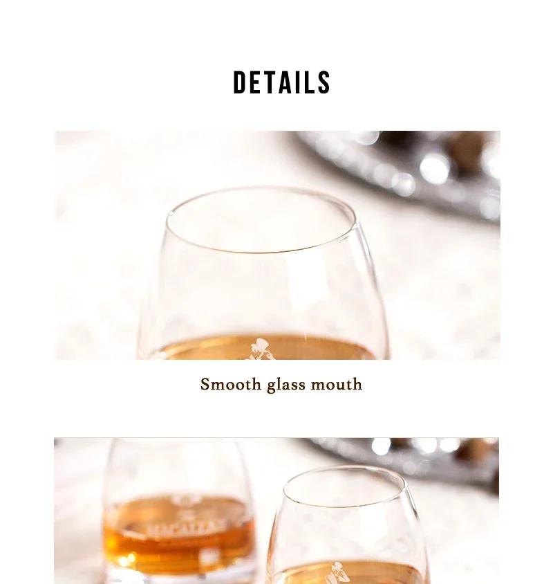 Set Whiskey Johnnie Walker Pahare de 2, Pahare Whiskey 10 OZ, Pahare Rocks pentru Scotch, Lichior Vodcă, Bourbon, Cadouri Whiskey
