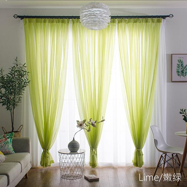 Romantic Home Decor Rose Voile Perspective Curtains Living Room Window Tulle Only Screening Curtain With Light Filtering Polyester Perfect For