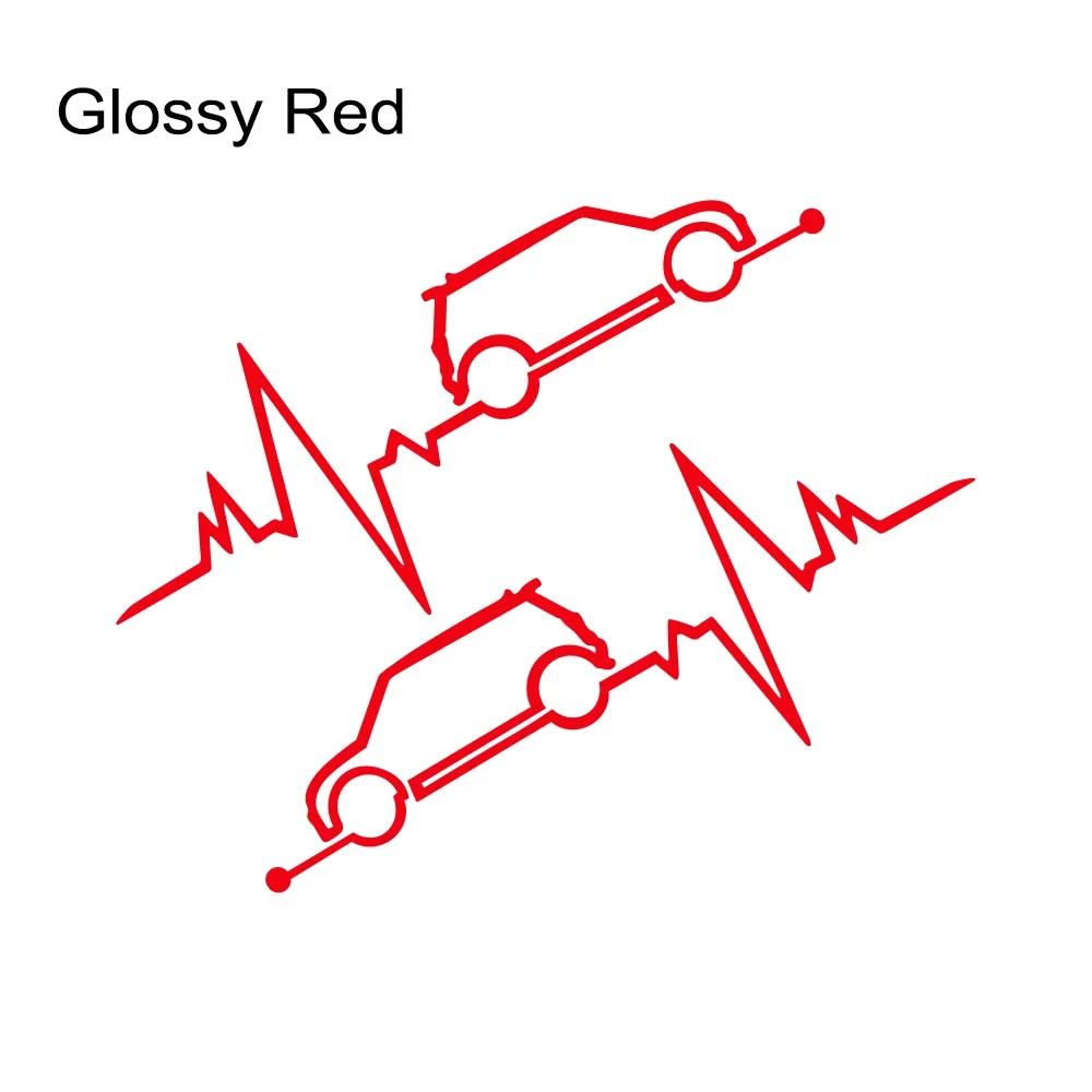 

Car Window Heartbeat Sticker Graphics Vinyl Decal Auto Tuning Decoration For MINI Cooper S JCW One D R55 R56 F55 F56 R60 F60
