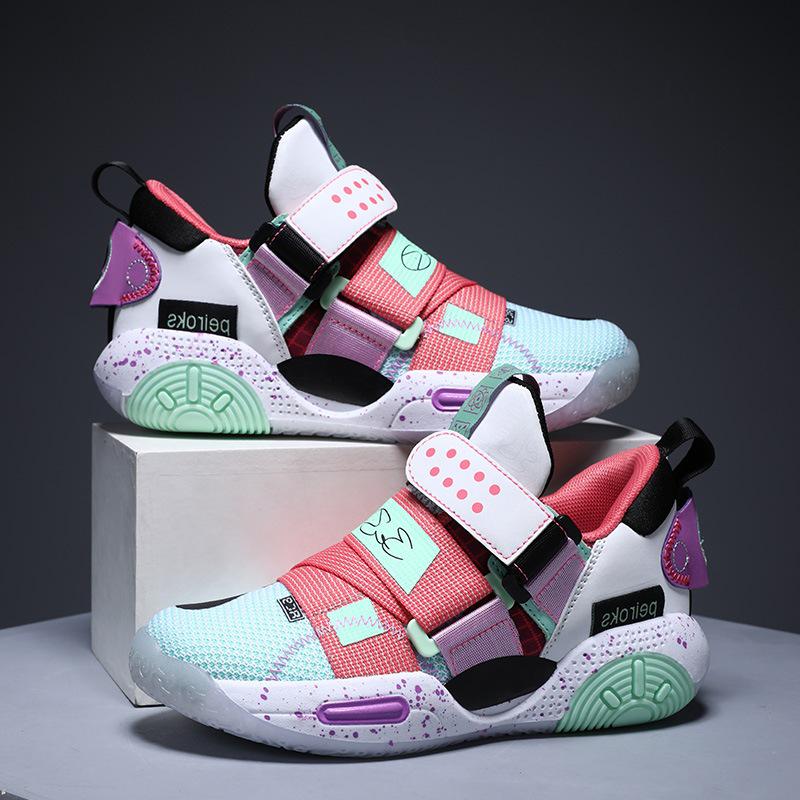 Atmungsaktive Sommer-Sportschuhe für Kinder: Langlebige, verschleißfeste Basketballschuhe für Jungen & Mädchen. Perfekt für Training und aktives Spielen.