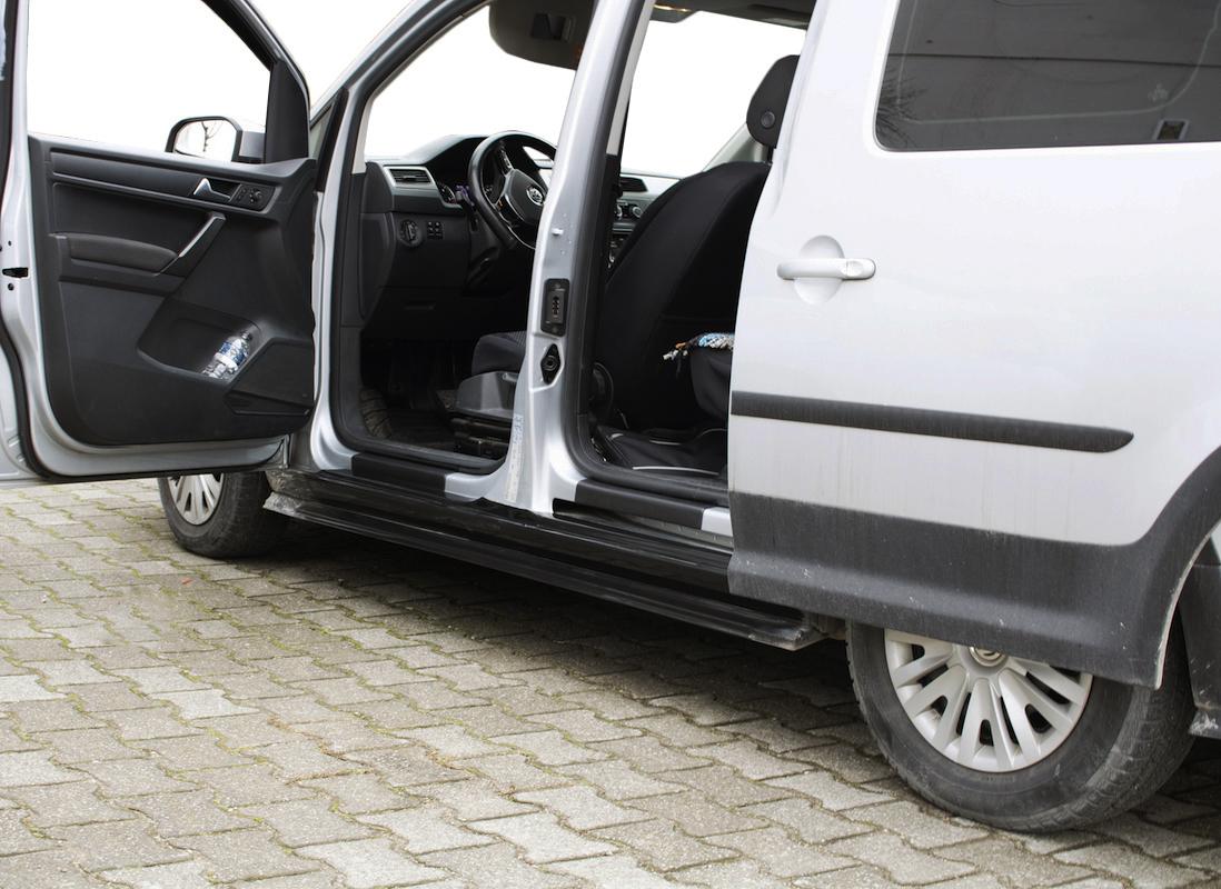 

Накладки на дверні пороги EuroCap (2 шт, ABS) для Volkswagen Caddy 2015-2020 рр.
