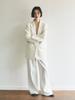 HALF DEVIL US Panel Cut Wide Pants_White