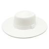 Popular European and American Simple Wool.cm Brim Men's and Women's Autumn and Winter Warm Outdoor Oval Ring Top Hat
