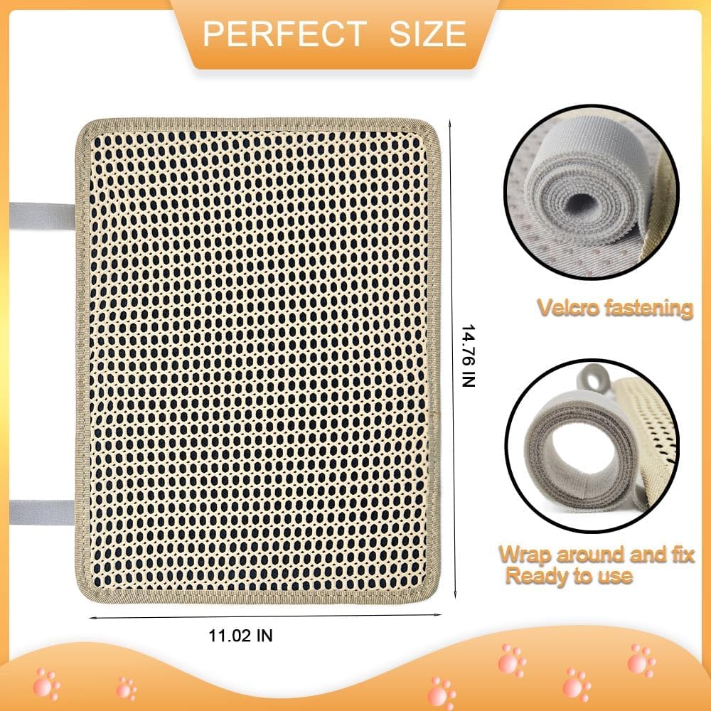 Cat Nail File Scratcher, Cat Scratch Pad Wrapped Around a Cat Scratching Post, Nail File for Cats with 80 Aluminum Oxide Grit, Cat Nail File Can Help