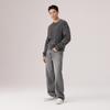 Levi's Men's Carmel Cable Crew Sweater Phantom Black 0058W-0002
