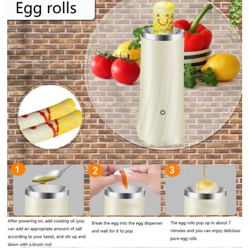 Mini Electric Egg Boiler Automatic Eggs Roll Maker Omelette Breakfast Machine Cooking Tools Egg Master Sausage Burrito