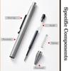 Titanium Alloy Ballpoint Pen with Pocket Pen for for and Everyday Use Clip, Writing, TC4, Business, Office,