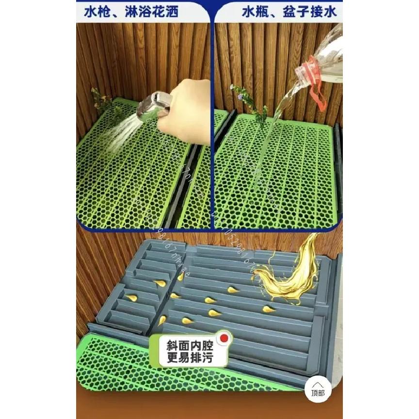 Grand Moyen Fournitures Toilette pour Chien à Vidange Directe Système de Drainage Murs d'Apprentissage Toilette pour Chien Potty pour Animaux d'Intérieur avec Vidange Urinoir pour Animaux
