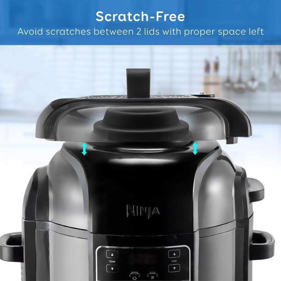 Electric Pressure Cooker Lid Stand Silicone Holder Storage Rack Kitchen Gadget