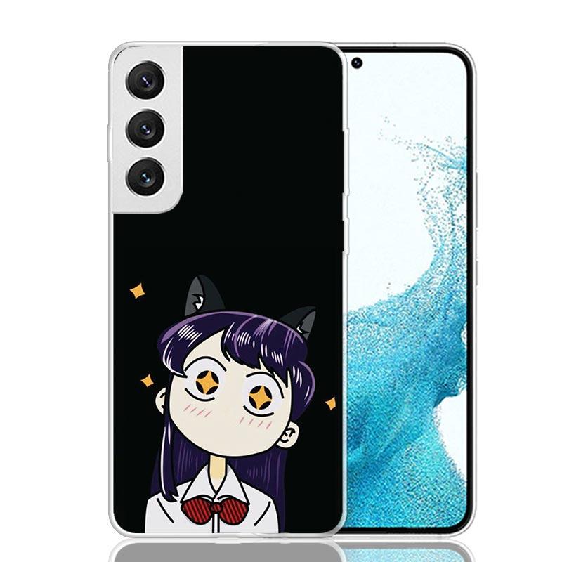 Komi Can't Communicate Case Phone Cover for Samsung Galaxy S24 S25 Ultra S23 Plus S22 + S21 S20 FE S10 S25Plus Trend Fundas S24