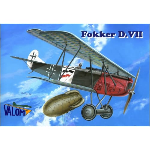 Barom 1/144 scale German Air Force Fokker D.7 Biplane Fighter Set of 2 Plastic Model Kits CV14403