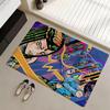 Anime A-J-J-JoJo B-Bizarre A-Adventure Floor Mat Eco Flannel Doormat Non-Slip Odorless Indoor Soft Short Plush Floor Rug
