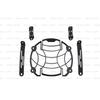 "Rejilla de Faro Negra Para Royal Enfield Shotgun 650"