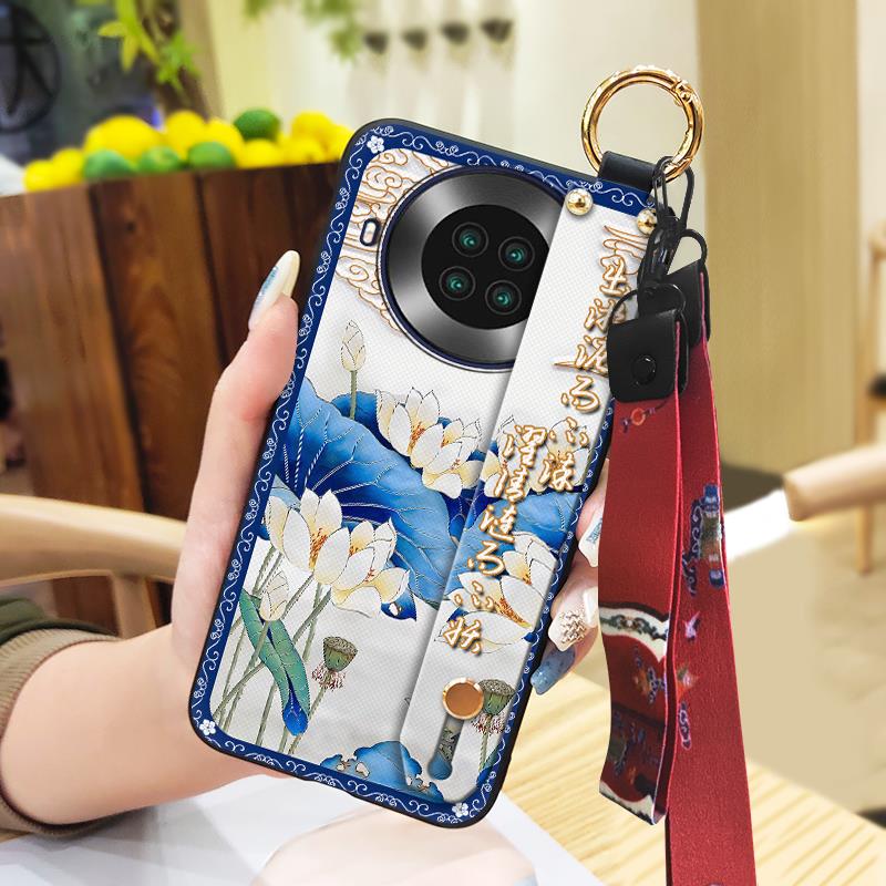 Für Mama Handschlaufe Handyhülle Für Cubot Note20 Schutz Staubdicht Rückseite Abdeckung Ring Ältere Dame Ständer Stoßfest