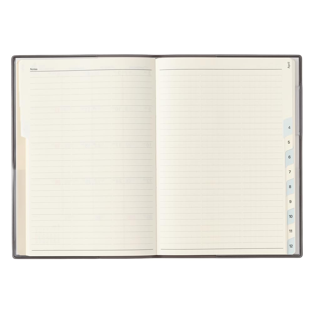 NOLTY Planner 2026 B6 Monthly Access 2 Black 6479 December (Starts 2025)