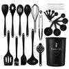 15-Piece Non-Stick Silicone Kitchen Utensil Set: Spatulas, Soup Ladle, Cooking Spoons