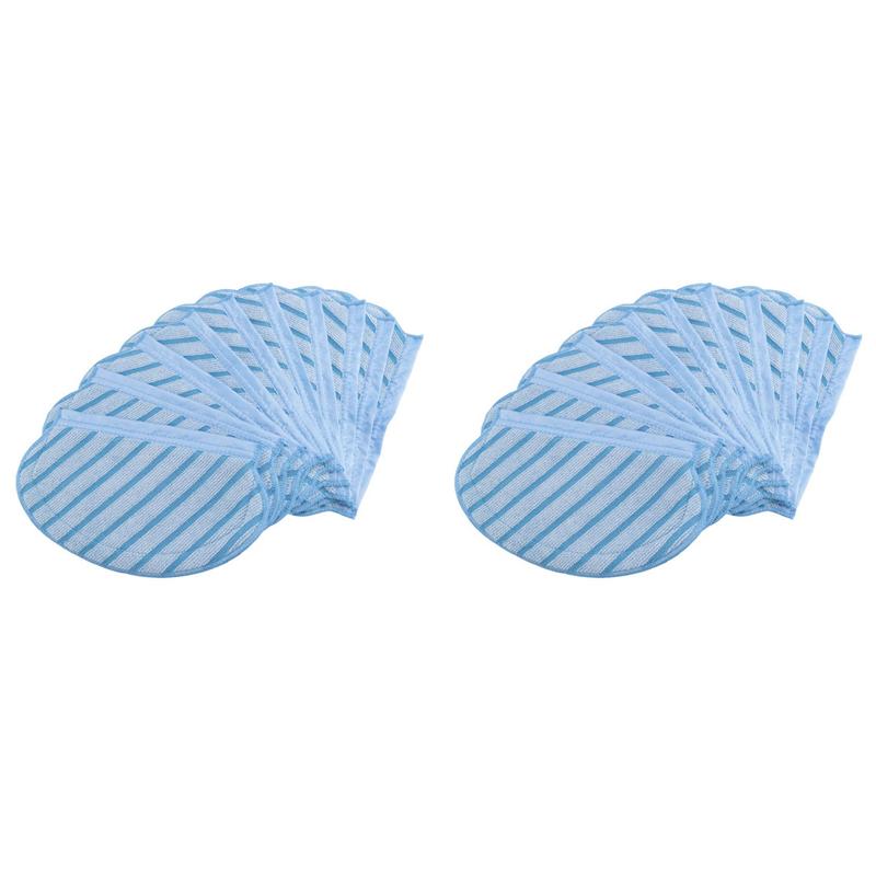A65T-20Pcs Mop Cloth Cleaning Pads For Ecovacs Deebot Ozmo 920 950 N8/T5/N5/N5S Series Vacuum Cleaner Parts Washable
