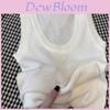 Girl Summer Knit Tank Top With Ice Silk Fabric For Casual Wear