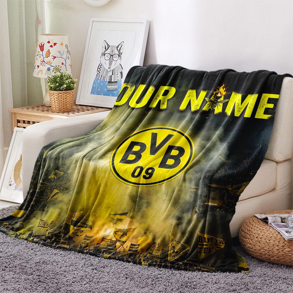 Custom Name,BVB Printed Flannel Blanket, Soft Throw for Bedroom Sofa, Washable, Christmas Present, Great Gift.