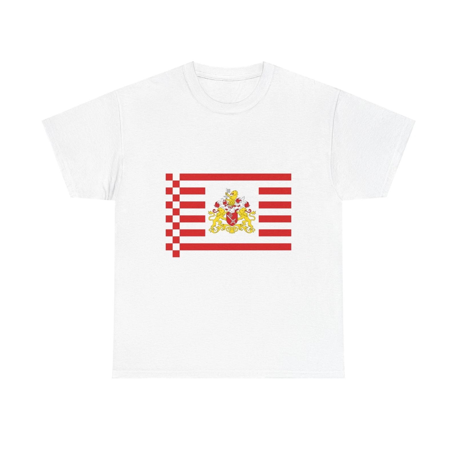 Flag of Bremen with flag arms Germany - T shirt S