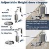 Heavy Duty No Drill Door Stopper Magnetic Door Stopper Windproof Punch-Free Mechanical Silent Floor Door Stop for Bottom of Door
