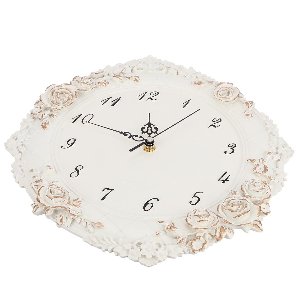 European Style Wall Clock Silent Battery Operated Clock for Home Living Room Bar Hotel Decor