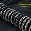 Men's Hip-Hop Titanium Steel Antique Silver Bracelet