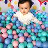 100Pcs Children's Toy Balls Odor-free Elastic Safe Thickened Large Size Color Cognition Multicolor Macaron Color Pit Balls Swimming Pool Toy